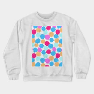 Rainbow Spots Circle Pattern Crewneck Sweatshirt